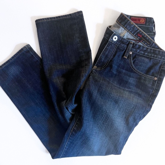 AG Adriano Goldschmied Men’s Protege Straight Leg Jeans Dark Wash 31R EUC - Picture 2 of 7